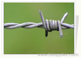 PVC coated barbed wire fences