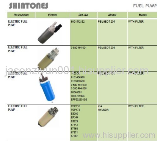 electoic fuel pump