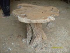 teak root table