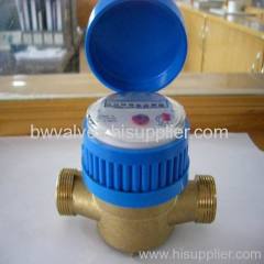 single jet rotating vane water meter