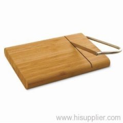 Bamboo Cheese Board wth Stainless Steel Cutter