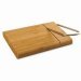 Bamboo Cheese Board with Stainless Steel Slicer