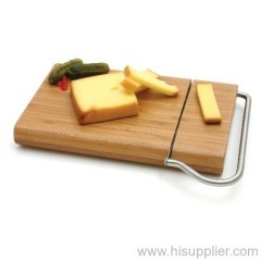 Bamboo Cheese Board wth Stainless Steel Cutter