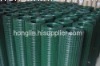 Green PVC coated welded wire mesh fence