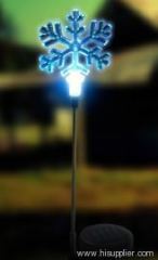 solar snowflake light