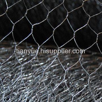 galvanized hexagonal weave wire mesh