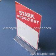 menu stand, table top menu stand, info board, info stand, acrylic menu stand, acrylic display