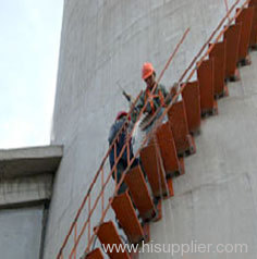 chimney rotated ladder installation