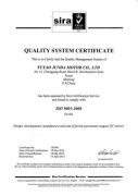 QUALITY MANAGEMENT SYSTEM CERTIFICATE