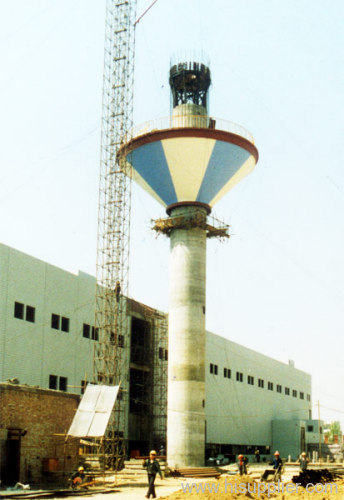 water tower heightened