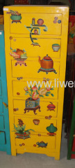 Chinese cabinet painted chest