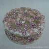 metal jewelry box floral