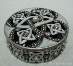 pewter trinket box