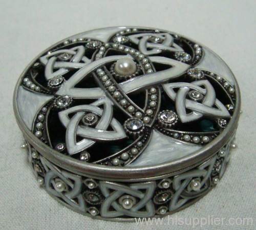 pewter trinket box