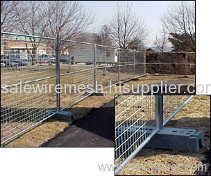 Temporary crowd control fence