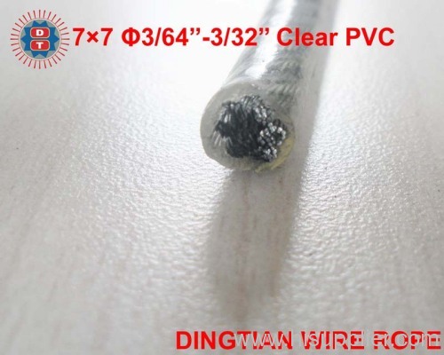 Wire Rope 7*7 Clear PVC