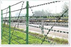 barbed wire fencings