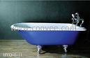 Blue Clawfoot Bathtub