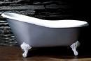 Grey Clawfoot bath