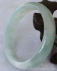 white and green jade bracelet