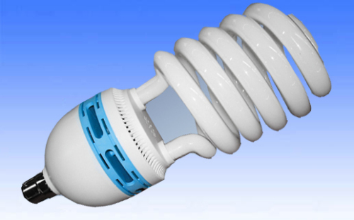 Energy saving lamp compact fluorescent lamp half spiral shape