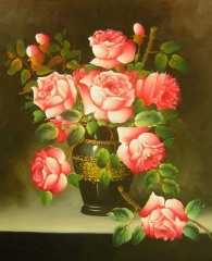 classical flower oil painting