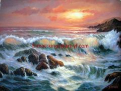 Seascape oil painting
