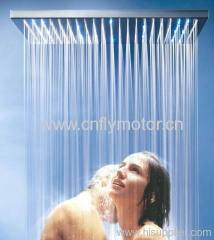 temperature detectable led over head shower