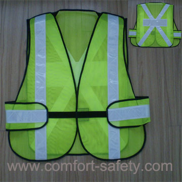 Green Safety Reflective Vest