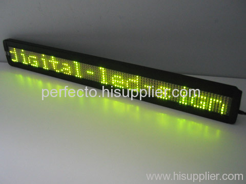 led green message sign,green display,green screen,single color sign