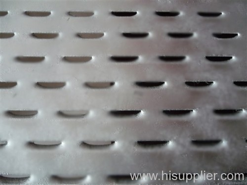 oblong hole perforated metal sheet