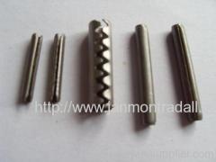 Zinc Plated Slotted Spring Pin stainless steel coiled pin stainless steel roll pin split pin Black oxide spring roll pin