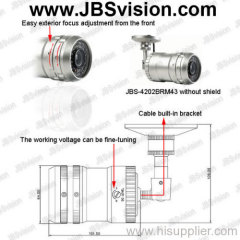 manual or auto waterproof Bullet security Cameras