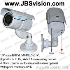 Outdoor waterproof IR Color video surveillance Cameras