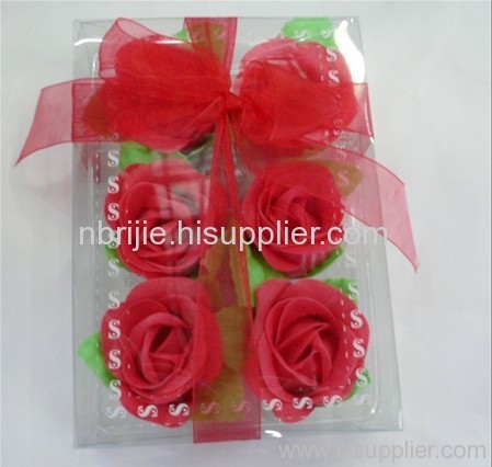 Red Rose Soap Flower