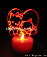2011 New Hello Kitty LED Coloring Candle Light