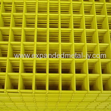 PVC coated welded wire mesh fence