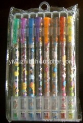 colorful gel pens set