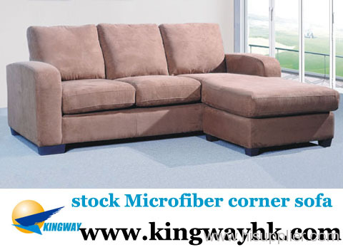 stock Microfiber corner sofa