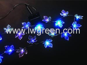 solar color changing leaf light