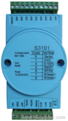 12 channels 0-5V,NTC 10K thermistor,dry contact inputs,12Bits,100K ADC