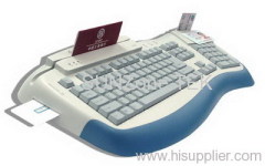POS Keyboard with smart card reader