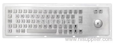 Anti-vandal stainless keyboard