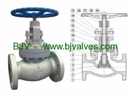 BjV A 216 WCB flanged globe valve class 600