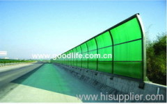 polycarbonate hollow panel for sound insulation of highway