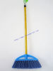 Plastic Floor Broom With Wooden Stick