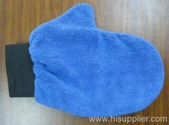 Microfiber cleaning mitt