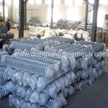 Galvanized chain link fencing