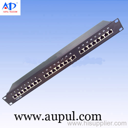 Cat 5e shielded patch panel