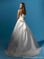 A-line taffeta Sweetheart neckline Floor-length wedding dresses